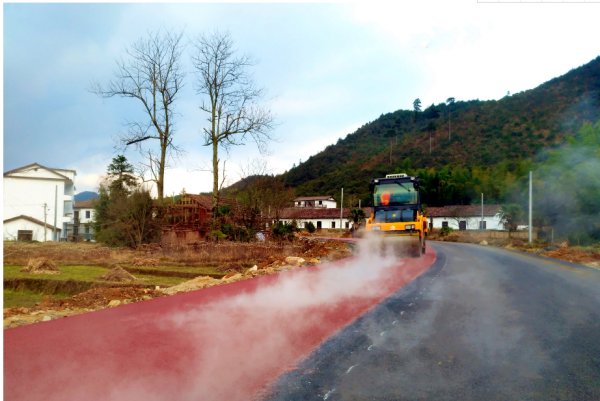 公园校园彩色沥青路面施工