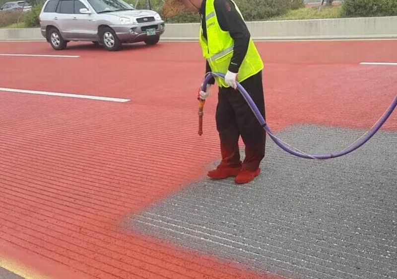 公园校园彩色沥青路面施工